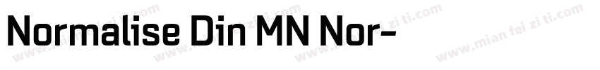 Normalise Din MN Nor字体转换